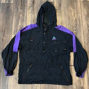 Vintage 1990s Marker LTD Summit Gear 1/2 Zip Anorak Windbreaker Jacket size L